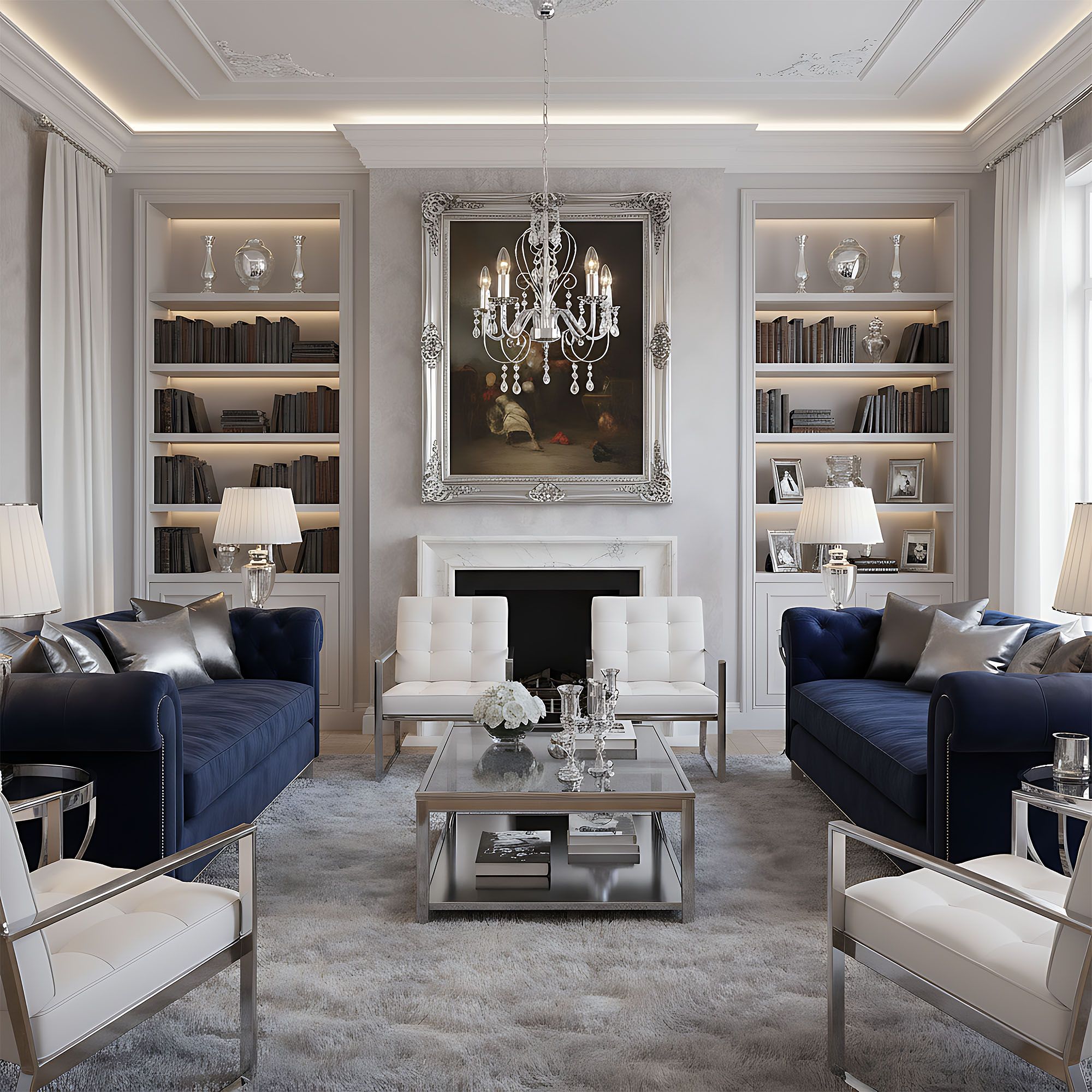 Mennyezeti Lámpa Ebt008-5cp Chrome 4